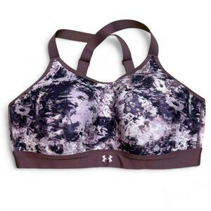 Under Armour purple sports bra tie dye plus Size 2X High support continuum